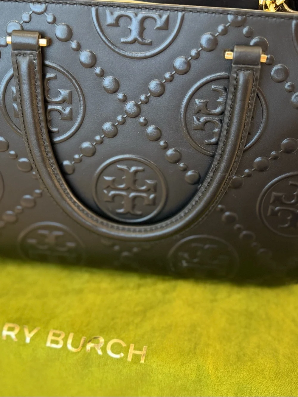 Tory Burch T MONOGRAM TOP-HANDLE EMBOSSED TOTE - Picture 5 of 10